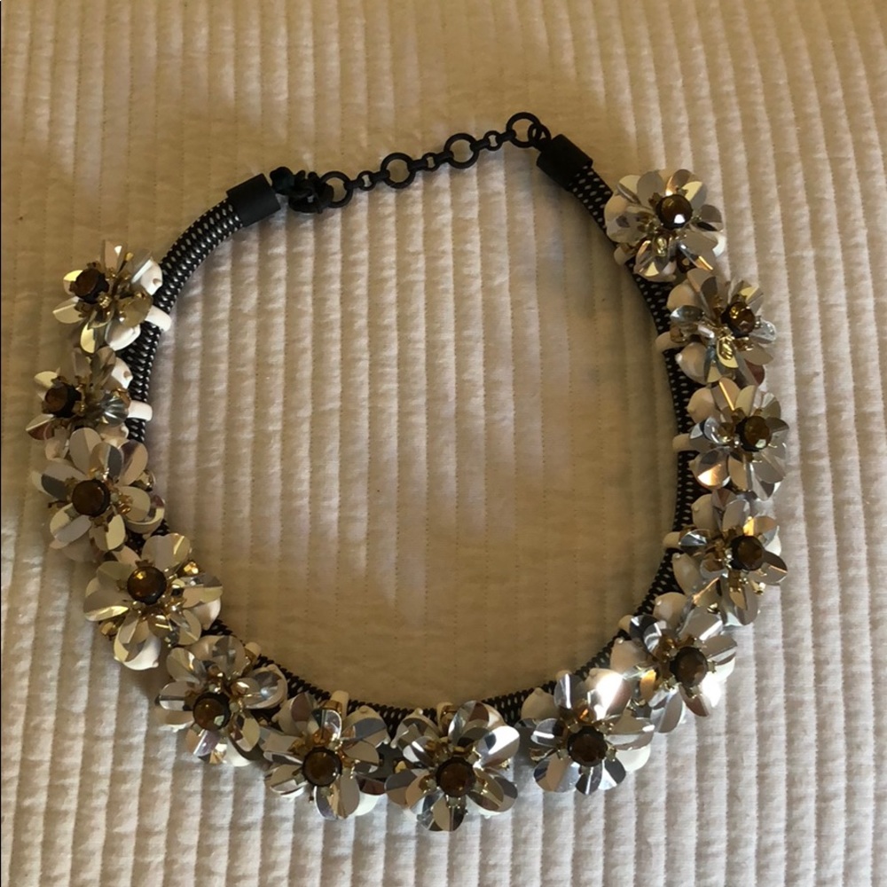 Jcrew Sold Out Flower Necklace
